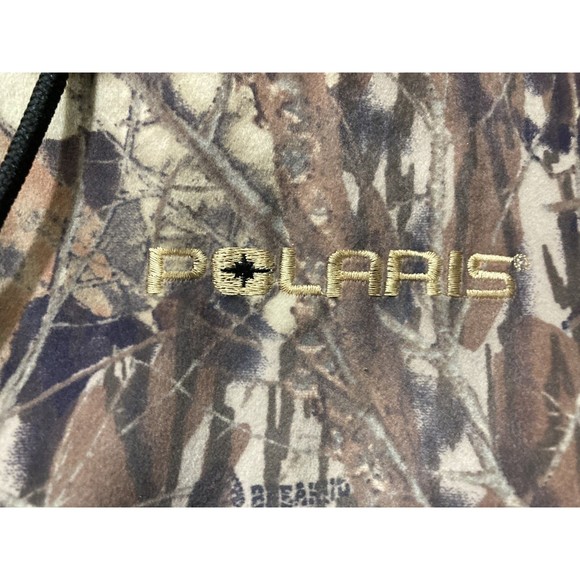 Polaris Silent Water Shed Hooded Jacket Mens LG Mossy Oak Break up Camo Hunting - Picture 3 of 10